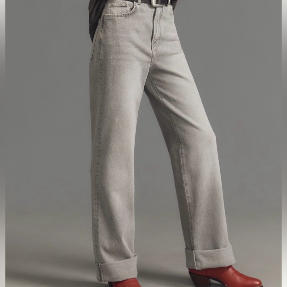 Pilcro (Anthropologie) Gray High Waisted Jeans